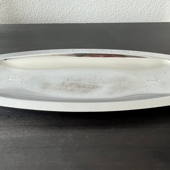 Set of 2 Oblong Kromex Chrome Serving Trays // Vintage 1960s // MCM Atomic - Picture 8 of 8